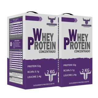 Kit 2 Whey Stronghorn 100% Concentrado (4Kg)