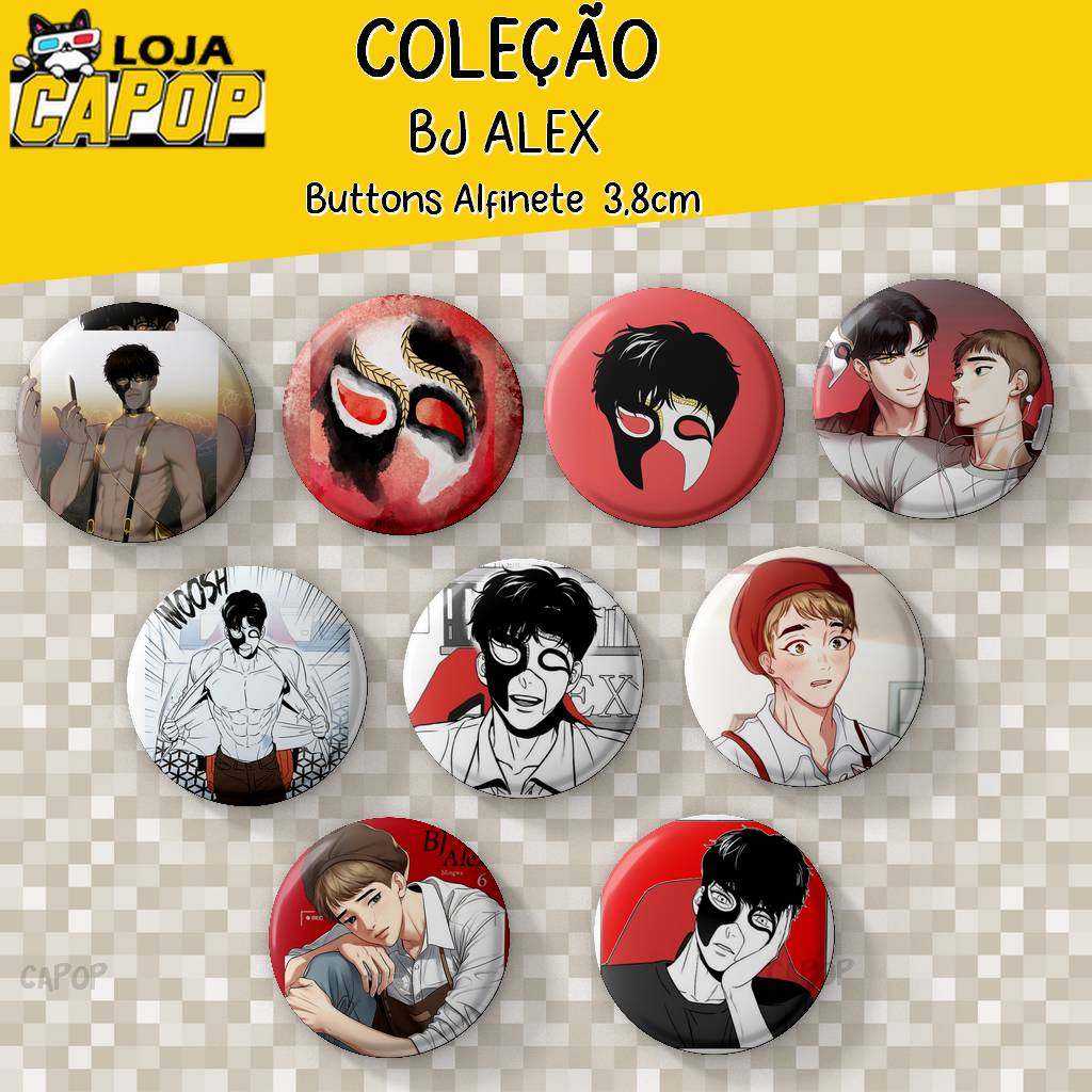 Bottons Bj Alex Yaoi Fujoshi - Pin Broche Botons
