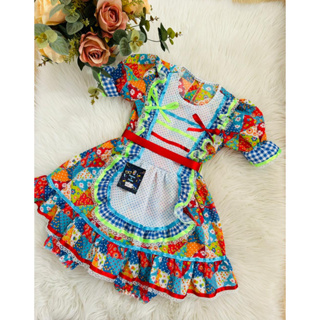 Vestido Caipira Menina Festa Junina - Desapegos de Roupas quase novas ou  nunca usadas para bebês, crianças e mamães. 1136707