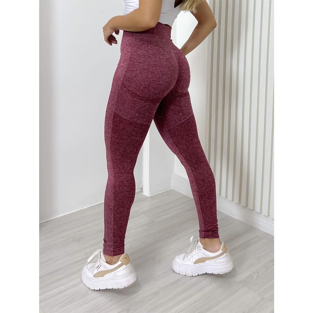 Calça Legging Esportiva Academia Feminina Cintura Alta Elástica