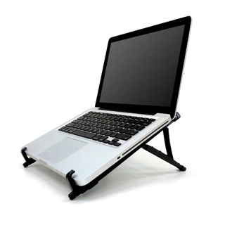 Base Suporte Notebook Regulável Preto/Branco Reliza