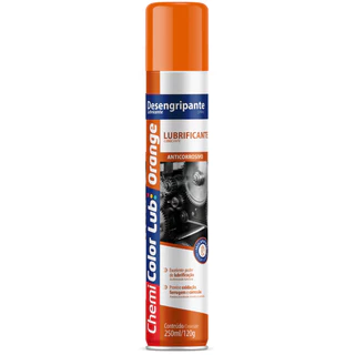 Desengripante Óleo Antiferrugem Spray Lubrificante Multiuso Orange 250ml - Chemicolor