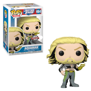 FUNKO POP HEROES JUSTICE LEAGUE EXCLUSIVE - AQUAMAN 464 NOVO ORIGINAL em Oferta na Shopee