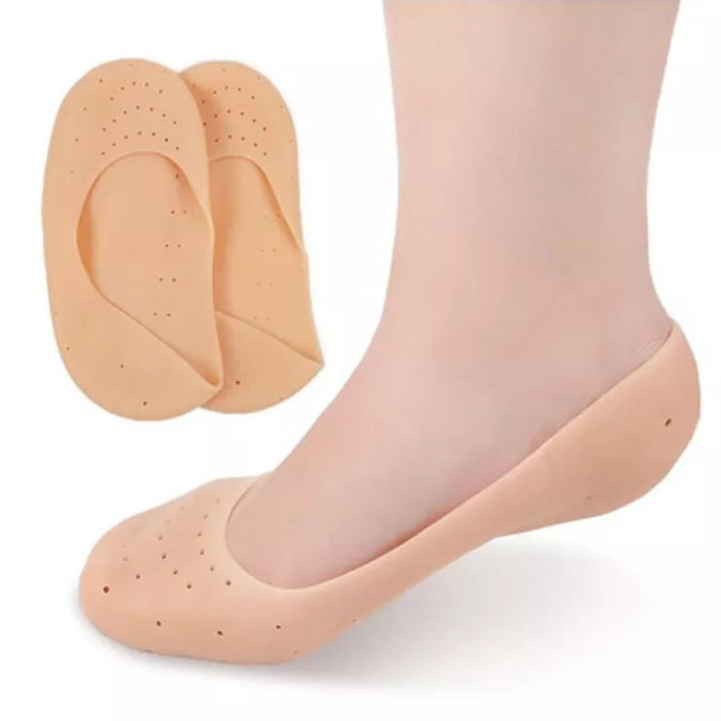 Meia Sapatilha De Silicone Hidratante Para Os Pés Cicatrizante