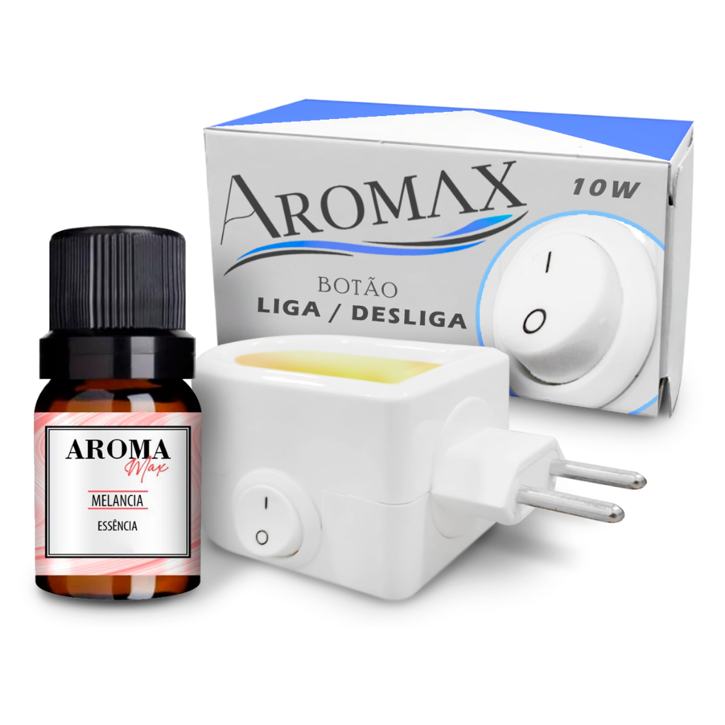 Combo Essência Pura Super Concentrada 30ml para Umidificador Aromatizador Com 1 Difusor Elétrico De Tomada Ambientes e Diversos Aromas Premium