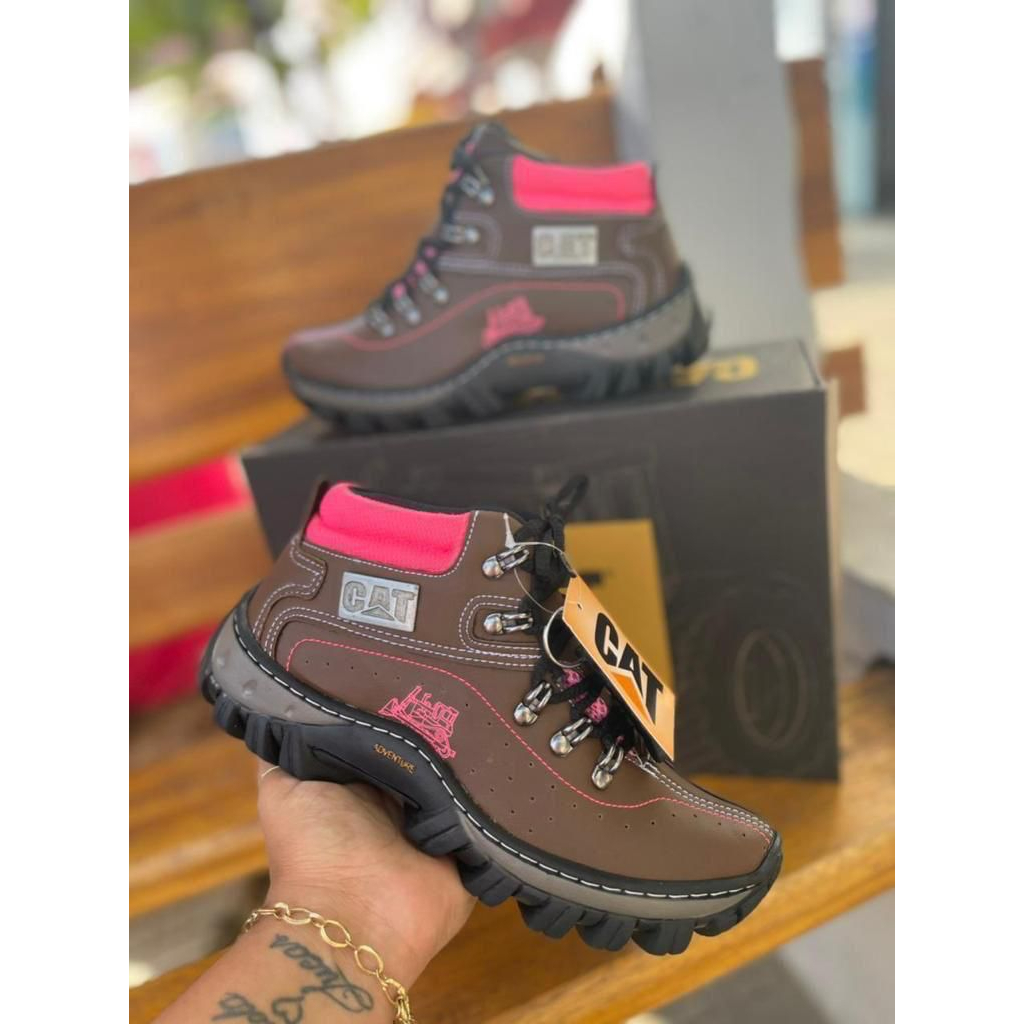 Bota Caterpillar Feminina Caminhada Academia Adventure Trabalho Promoção  Tênis