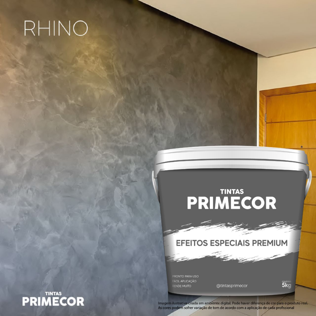 Efeito Cimento Queimado 5kg Primecor Pronto para uso Cores