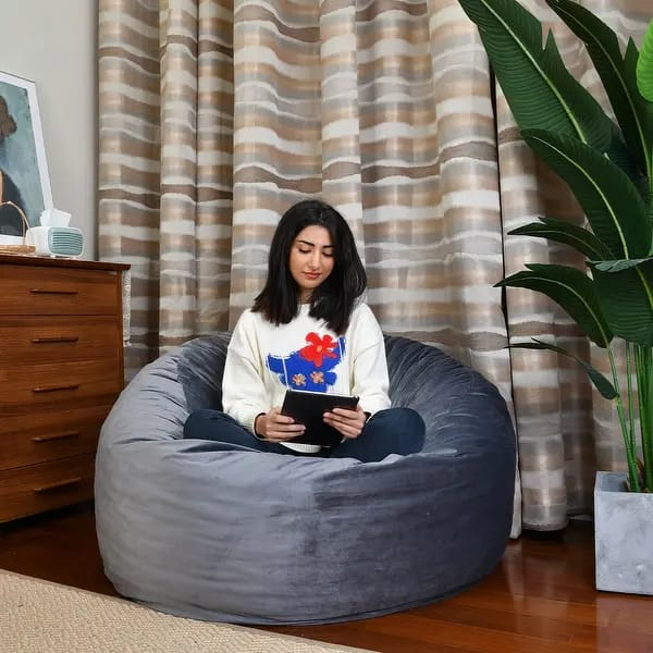 Puff Redondo Macio Mega Confortável Lançamento (SEM ENCHIMENTO)