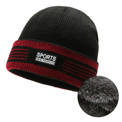 Touca Unissex Sport Gorro Forrada de Pelinho Chapéu de Lã