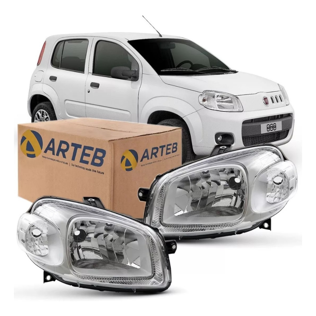Farol Uno Way / Vivace 2011 A 2014 Fiorino 14 A 20 Original | Shopee Brasil