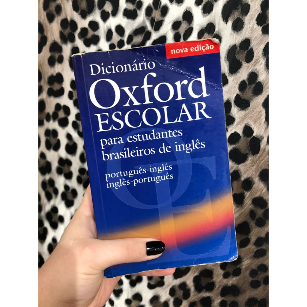 Dicionário Oxford Escolar Português-Inglês Inglês-Português, Livro Oxford  Usado 90305762