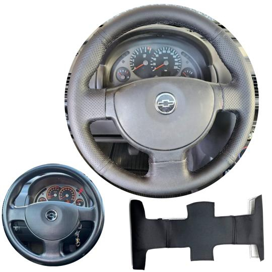Capa couro sintético volante de borracha gm Corsa Premium 2008 2009 2010 2011 2012
