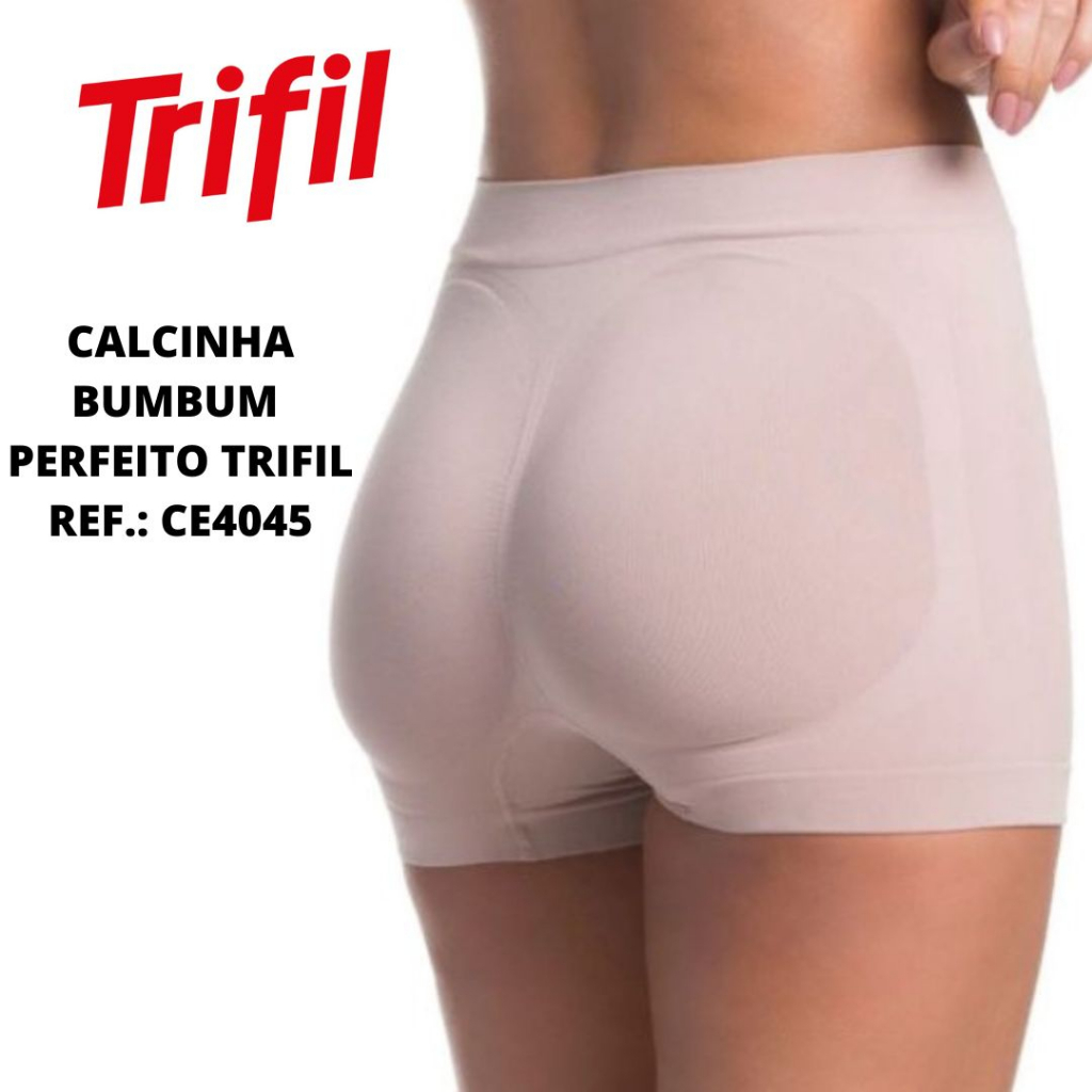 Calcinha Com Bojo Levanta Bumbum Trifll Aumentex Trifil Bojo Fixo e Espuma  Anatômica Para um Visual Natural