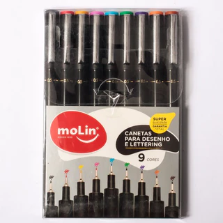 Kit C/9 Canetas para Desenho E Lettering - 0.5