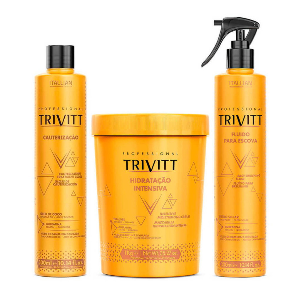 Kit Trivitt Selagem Capilar Cauterização Profissional (3 Itens ...