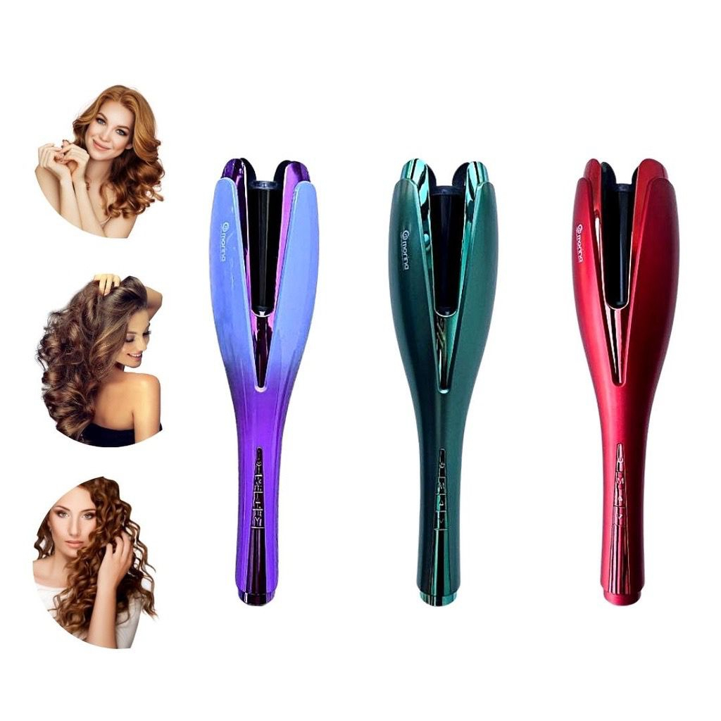 Modelador Automático De Cachos Com Ajustes De Temperatura Bivolt Rotativo - Morina BY-707A