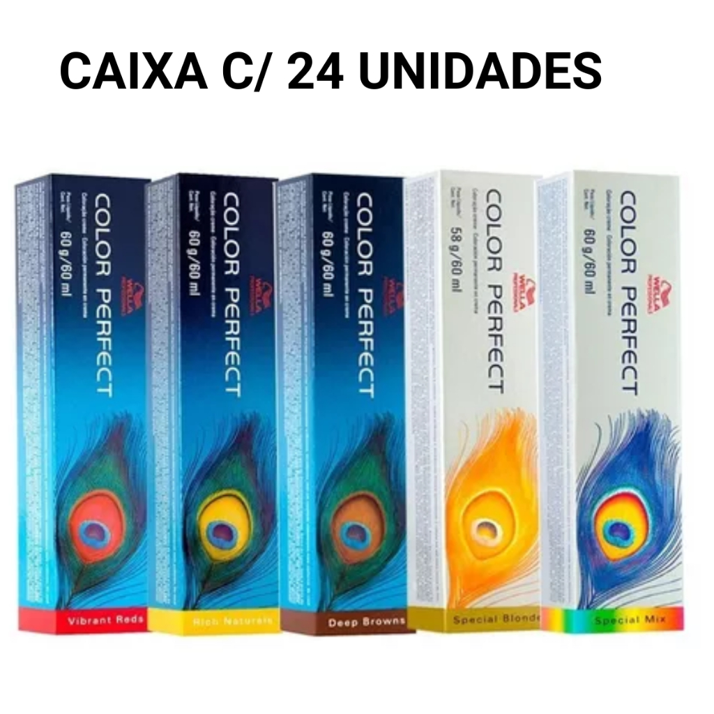 Wella Color Perfect Coloração Caixa Fechada 24 Unidades | Shopee Brasil