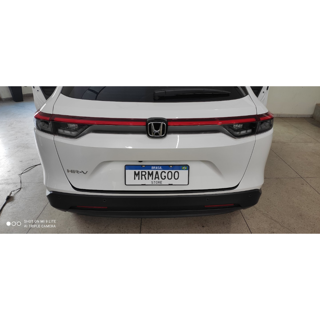 NOVO HR-V 2023 2024 2025 Soleira Da Mala (3 Apliques) Preto Fosco Acessórios para Carro