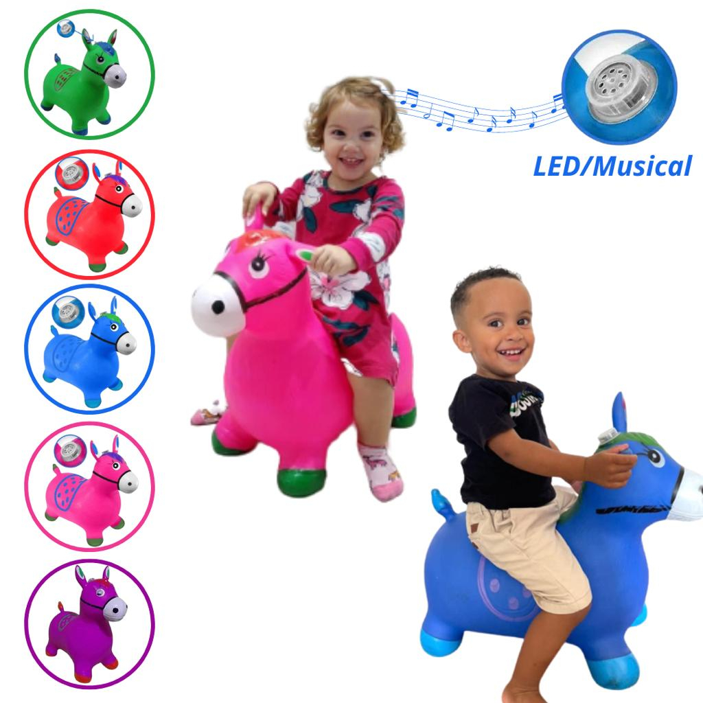 Cavalinho Upa Upa Musical Com Luz Brinquedo Pula Pula