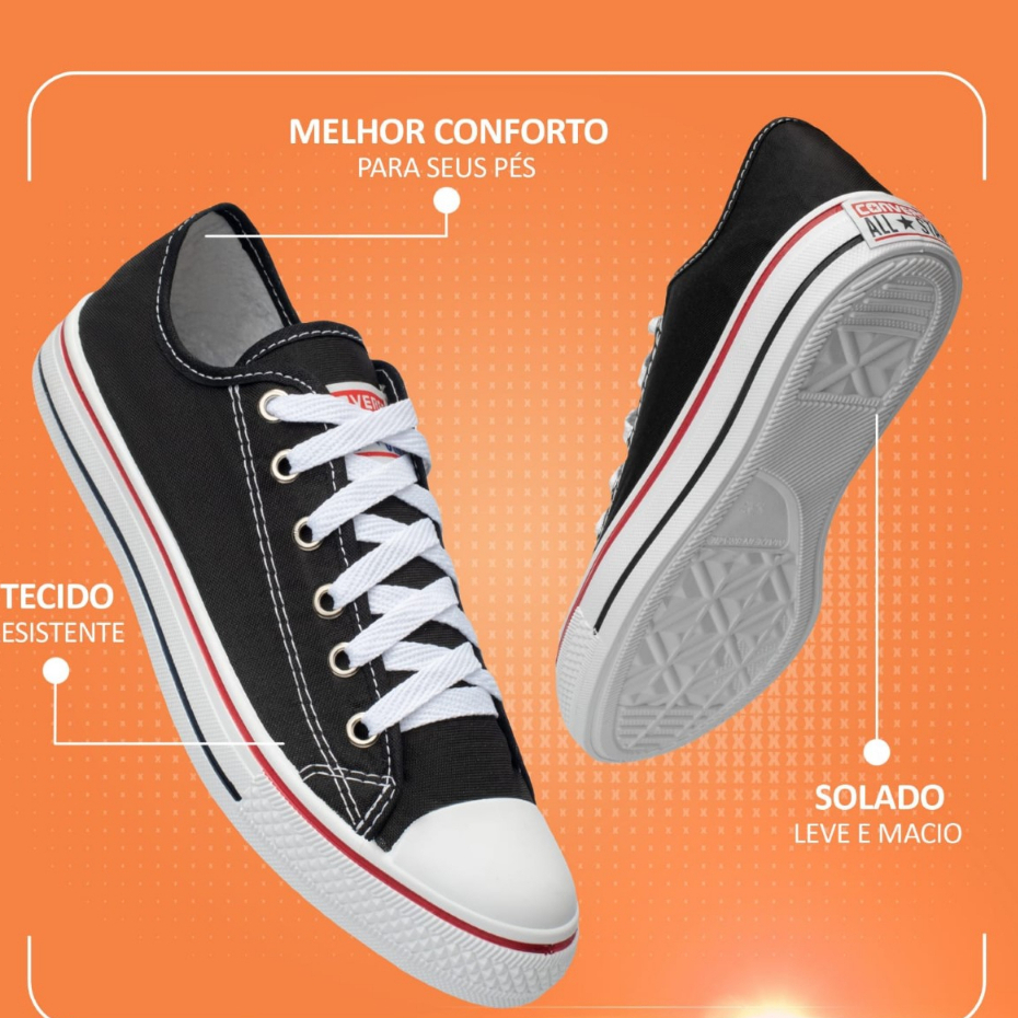 Tênis Botinha All Star Personalizado Customizado Luxo+brinde