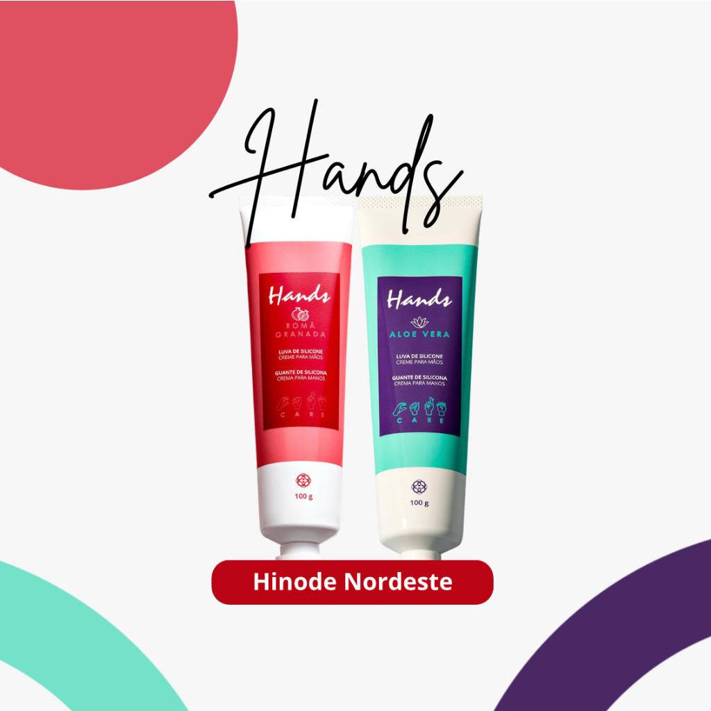 Luva De Silicone Hands Hinode Creme Hidratante E Protetor P/ Mãos