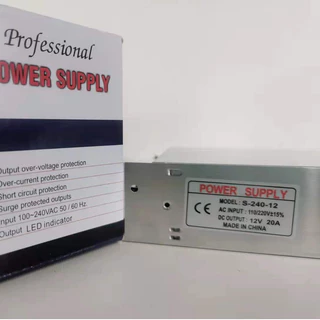 Fonte chaveada 110/220v 50/60 Hz 12V 20A em Oferta na Shopee