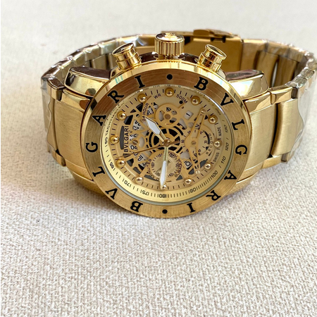 Relogio Masculino Bvgr Cobra Coral Iron Man Skeleton Com Caixa da Marca