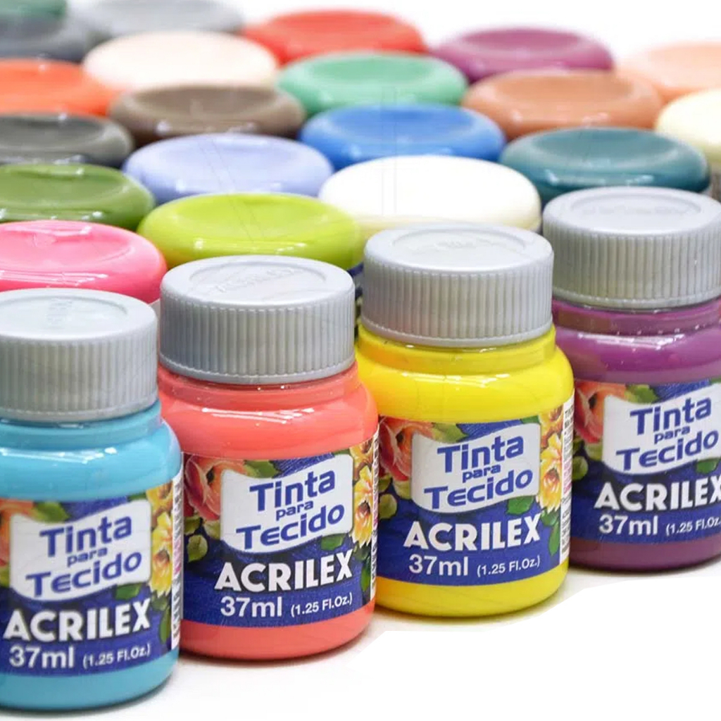 Tinta Para Tecido Acrilex 37ml - Unidade (Parte 2)
