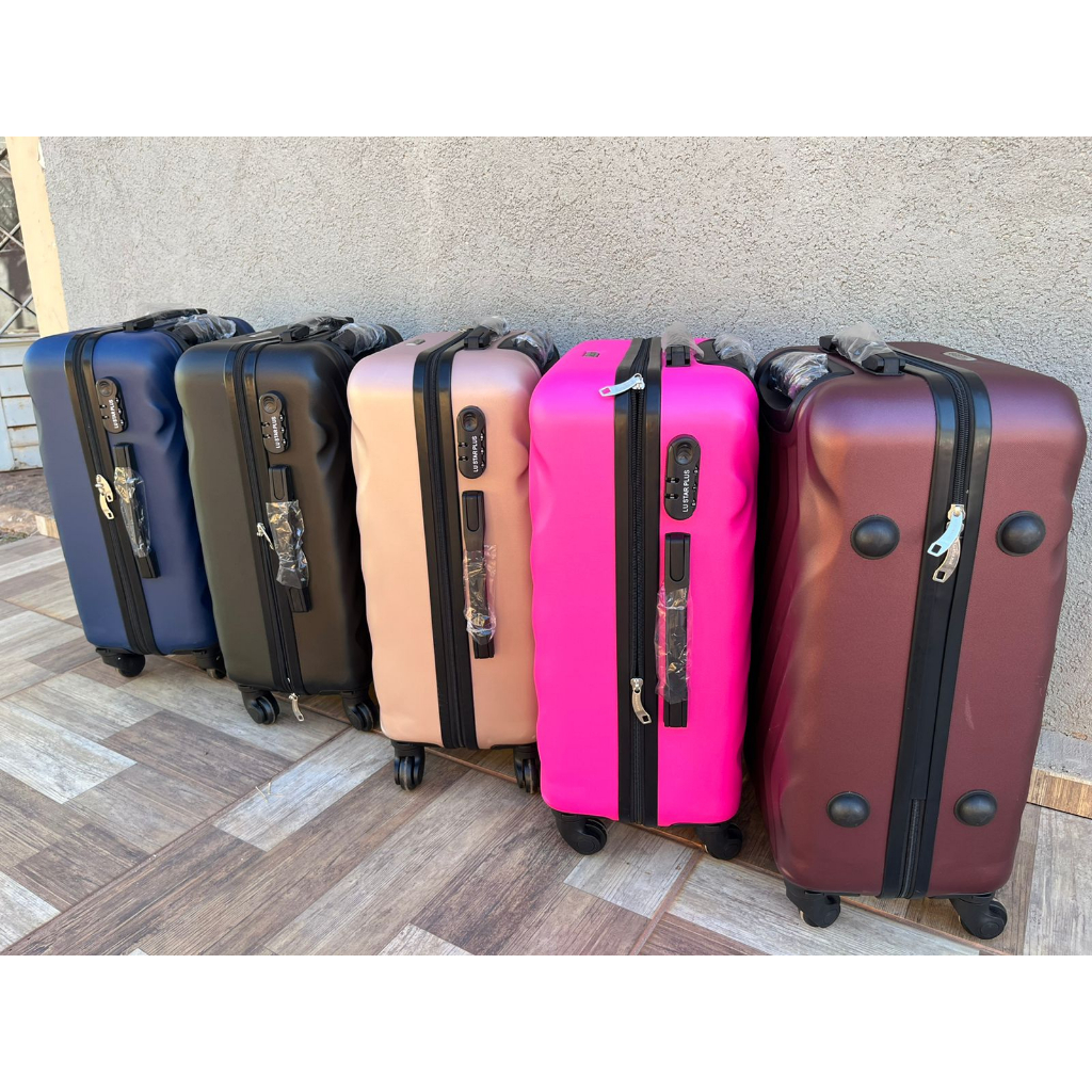 Mala De Bordo 10 kg Viagem Rodinhas 360° Abs Tam varia modelos