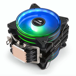 Gmrgb 6 tubos de calor Cpu Cooler Processador 120mm 4 pinos Led Universal Intel Amd Fan Duplo x79 x99 2011 1700 Am3+ Am4