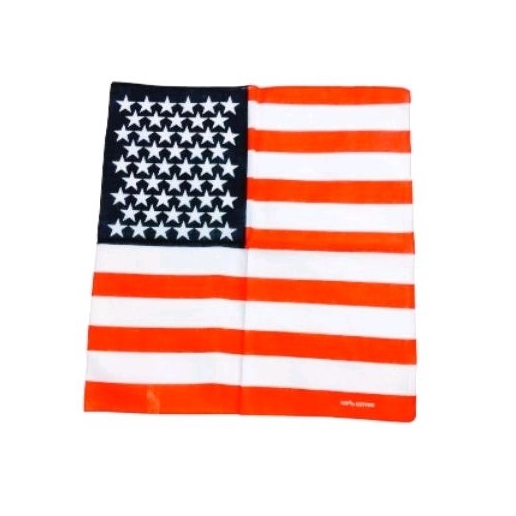 bandana de bandeira dos estados unidos USA de algodão kit 12
