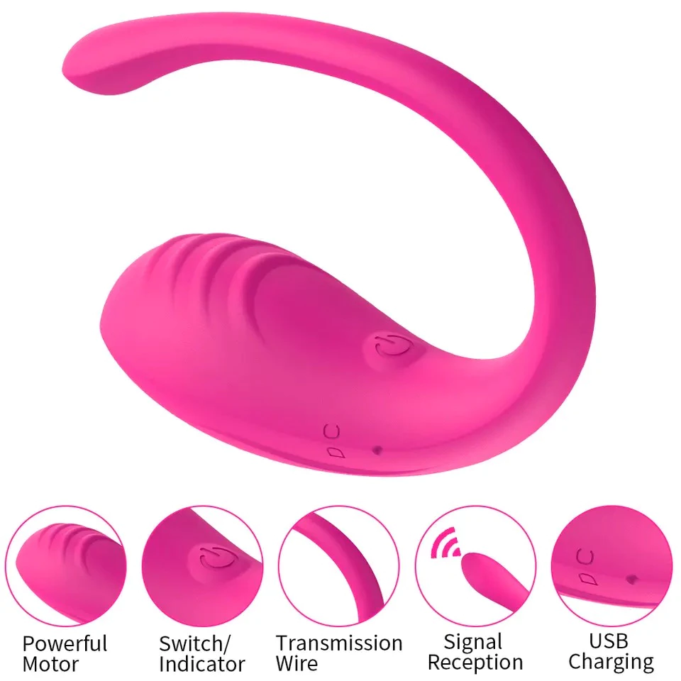 Vibrador Bluetooth Control en el Celular 9 modos de vibración CS-LARGO VIBRADOR DE HILO CON 9 VIBRACIONES