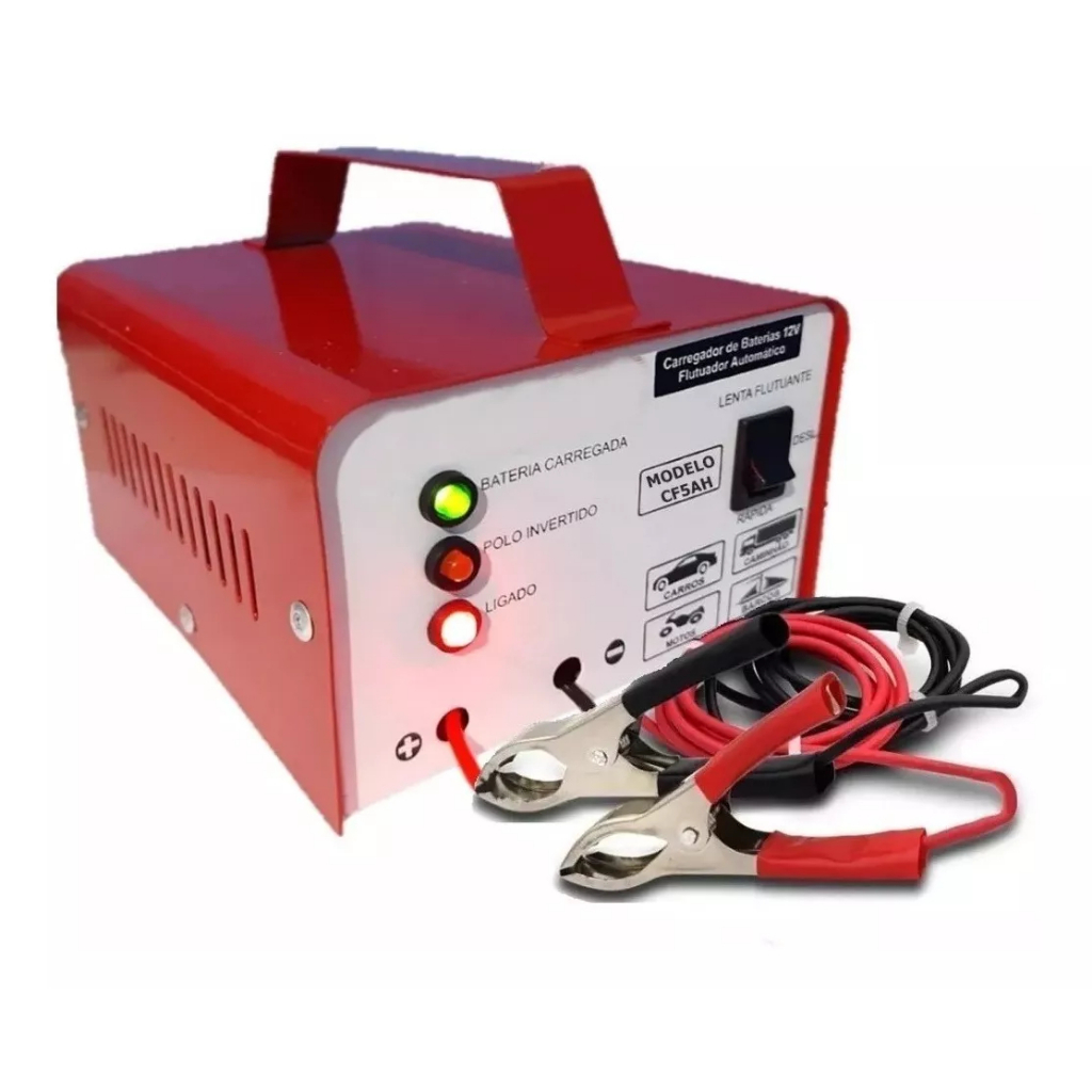 Carregador De Bateria 12v Até 300amperes Cf5 Inteligente