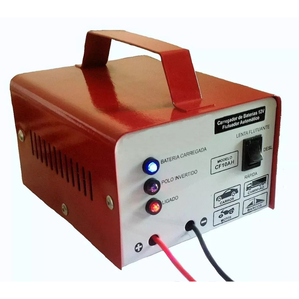 Carregador Baterias 12v 10ah Até 300 Amperes Cf10