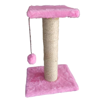 Arranhador Para Gatos Dois Andares Poste com Brinquedo de Gato