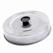 Abafador de Hambúrguer de Alumínio 16 cm Lanche Chapa Tampa Frituras