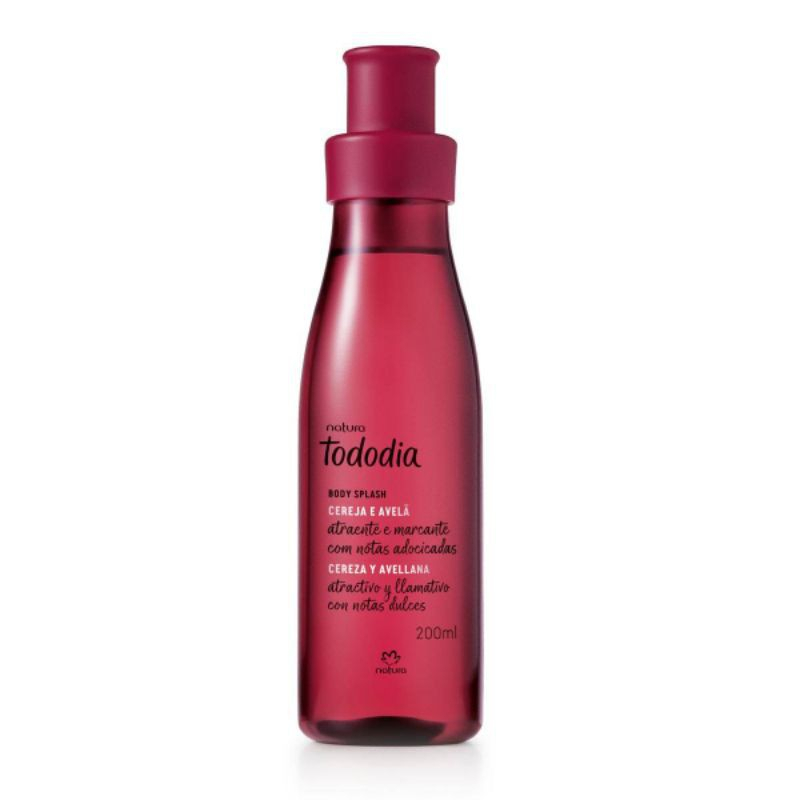 1 Body Splash Natura Desodorante Colônia Tododia Cereja e Avelã - 200ml ...