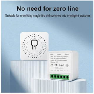 Tuya 16A mini interruptor de 2 vias interruptores de controle wifi duplo-modo inteligente disjuntor funciona com alexa google casa suporte vida