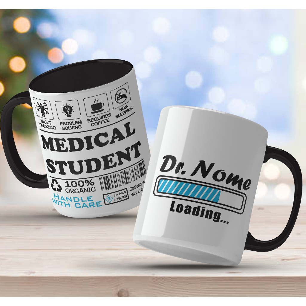 Caneca estudante de medicina - Medical Student - Medicina - Médico - Médica - Doutor