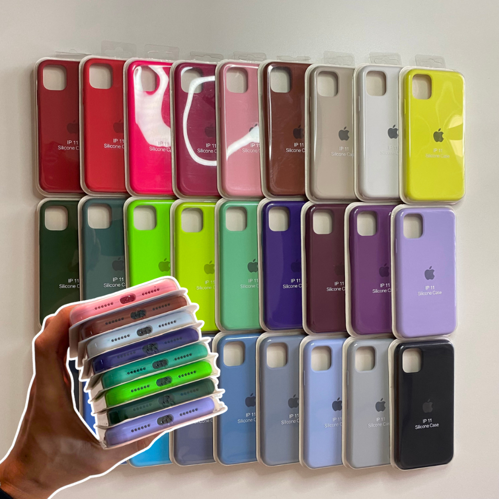 Case Capinha iPhone 11 Fechada Embaixo Aveludada De Silicone Premium