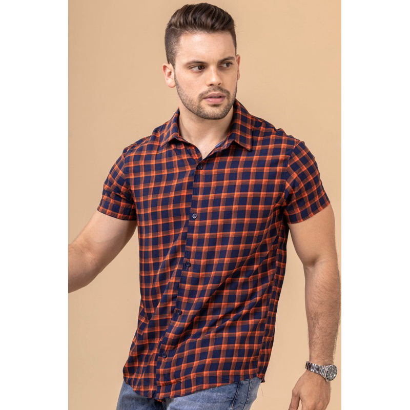 C&a camisa hot sale xadrez masculina