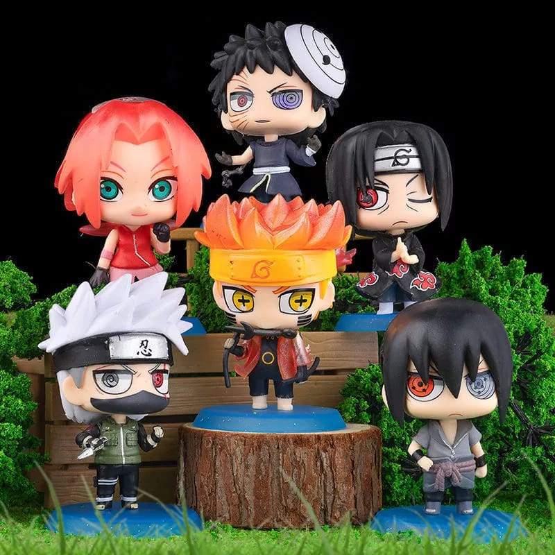 Anime Naruto Shippuden Figuras de PVC Brinquedos, Hinata, Sasuke