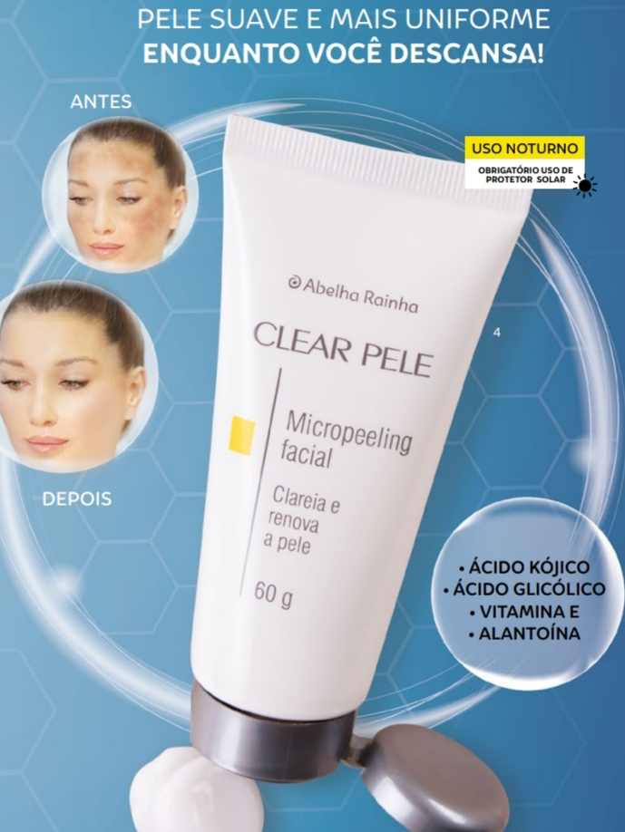 kit Creme Clareador Diurno FPS 70 Clear Pele 30g+ creme clareador ...