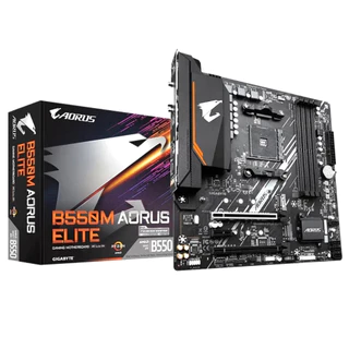 Placa-mãe Gigabyte AMD AM4 B550M Aorus Elite DDR4.