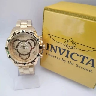 relógio aço inoxidável masculino invicta + caixinha