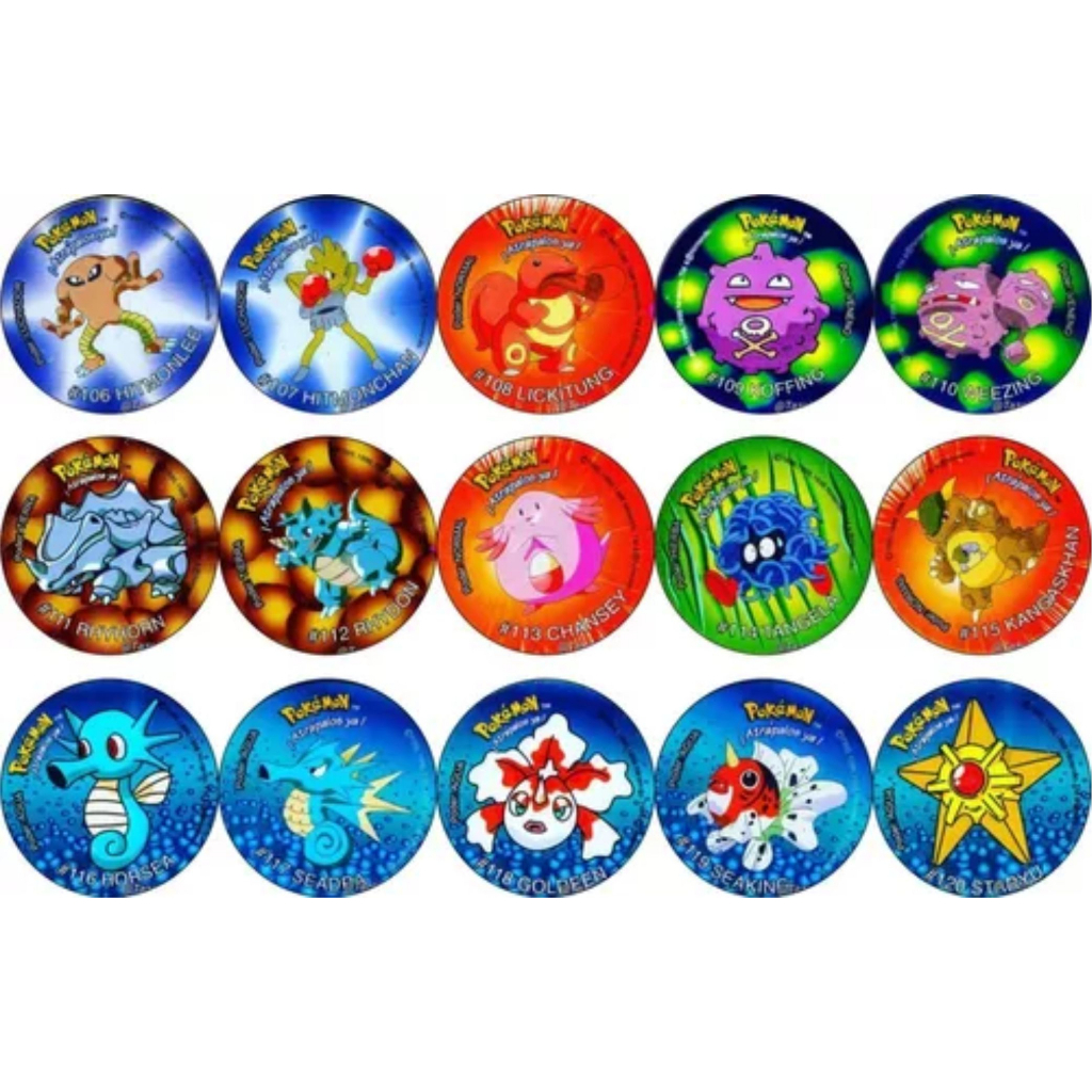 TAZOS POKEMON DO 106 AO 120