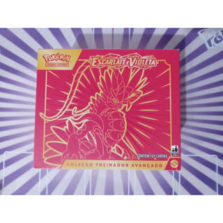 Box Pokemon Treinador Avançado Escarlate e Violeta 121 Cartas Miraidon -  Roxo