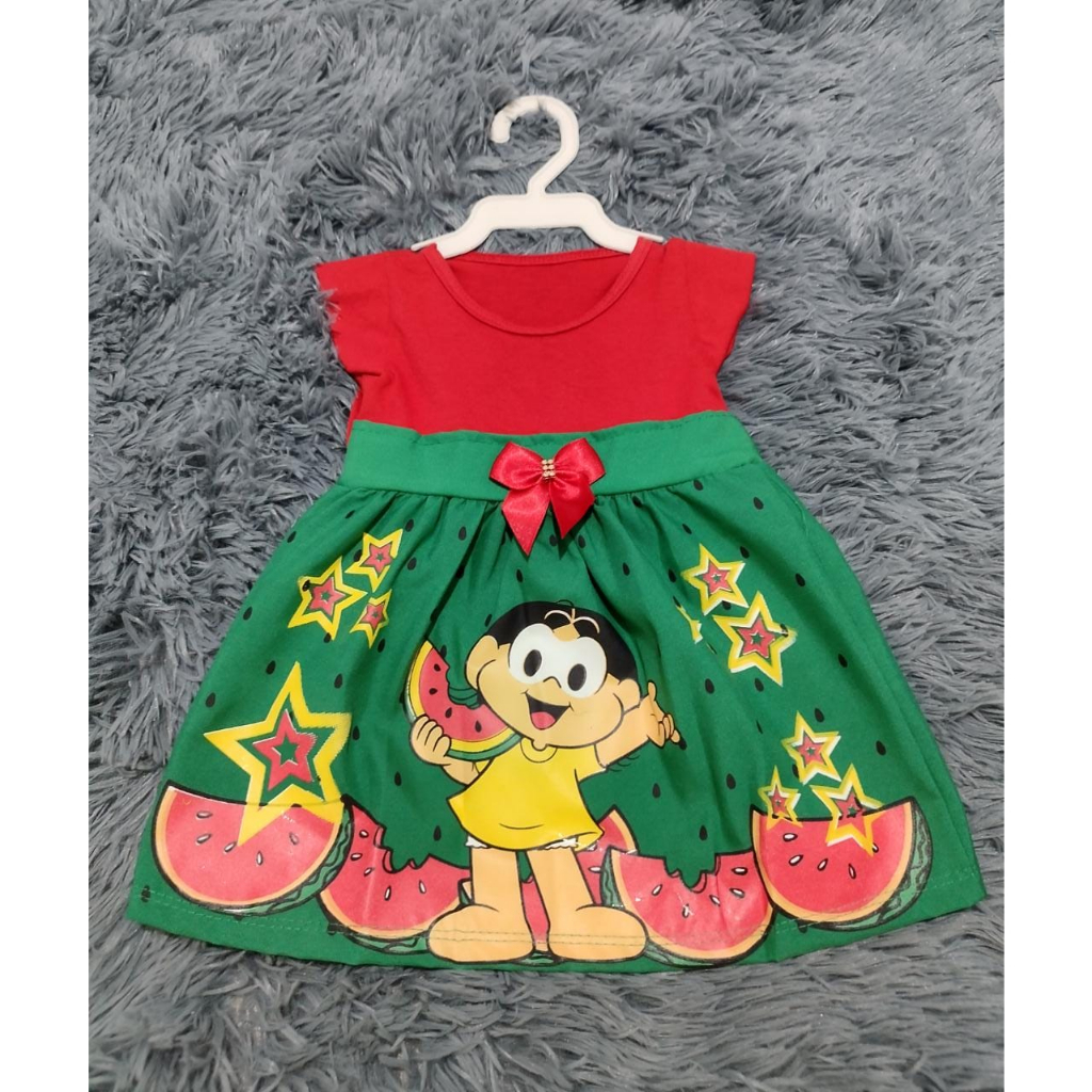 Vestido para bebê infantil menina