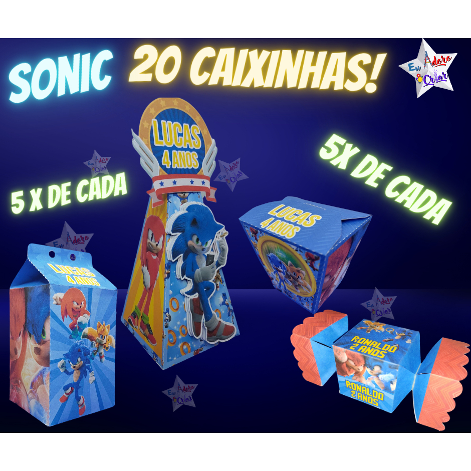 Kit 30 Caixas Roblox Game 3D Tema Menino Azul e Laranja Personalizadas  para a sua festa com o nome do Aniversariante. Envie Nome e Idade após a  compra - (10 de cada)