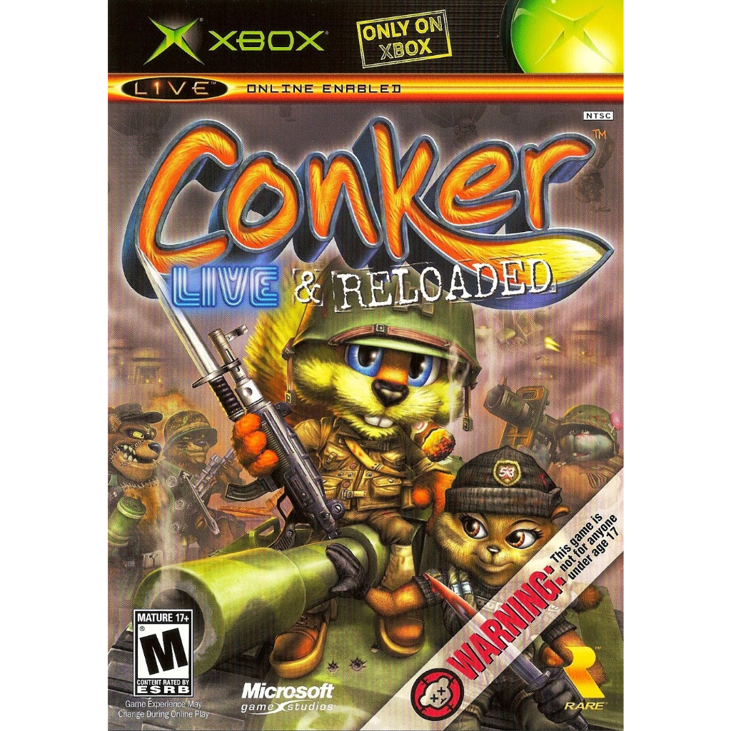 【当店一番人気】 - Reloaded & Live Conker: Xbox Brasil Shopee | Clássico ソフトウェア
